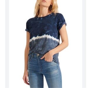 Veronica Beard Callipe Pima cotton Tie Dye Top Tee T-Shirt Medium